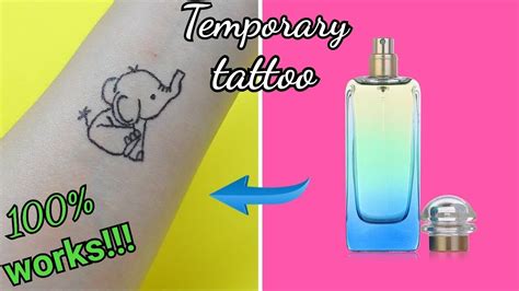 fake tattoos with perfume and water|make your own tattoo.